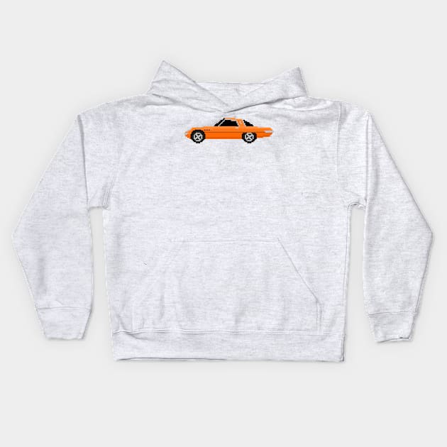 Mazda Cosmo Pixelart Kids Hoodie by retsbor10@comcast.net